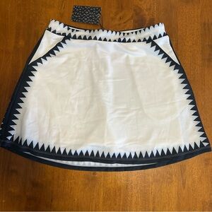 Acegolfs “Baroque” Black and White Geometric Women's Golf Athletic Skirt
